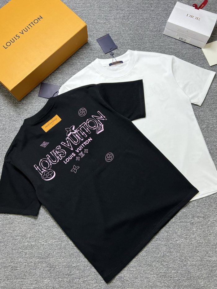 SMCL-4379 High Quality 2026ss Louis Vuitton 280g Cotton T-shirt