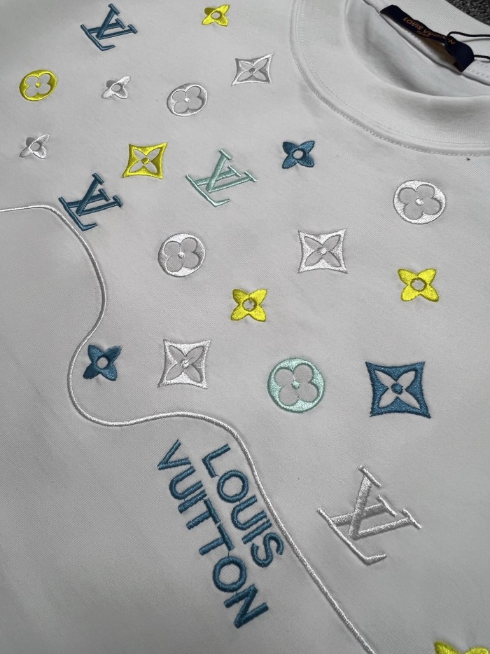 SMCL-4366 High Quality 2026ss Louis Vuitton 280g Cotton T-shirt