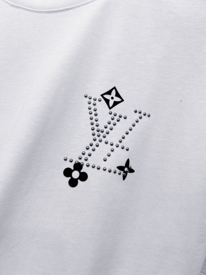 SMCL-4393 High Quality 2026ss Louis Vuitton 280g Cotton T-shirt