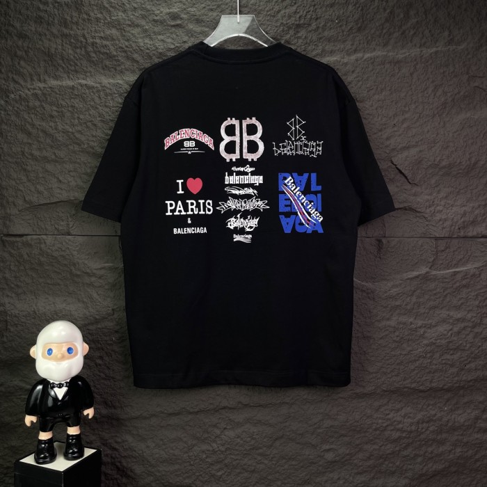 SMCL-4468 High Quality 2026ss Balenciaga 300g Cotton T-shirt