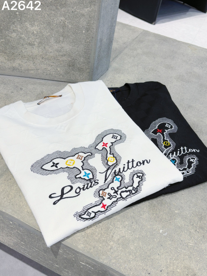 SMCL-4336 High Quality 2026ss Louis Vuitton 280g Cotton T-shirt