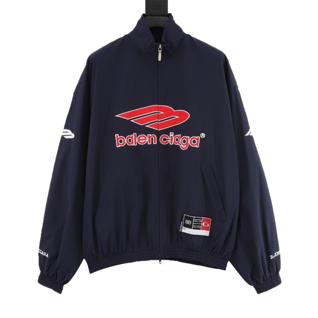SMCL-4429 High Quality 2026ss Balenciaga 270g Cotton Sportwear Jacket + Pant Set