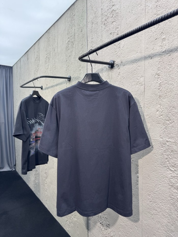 SMCL-4437 High Quality 2026ss Balenciaga 320g Cotton Oversize T-shirt