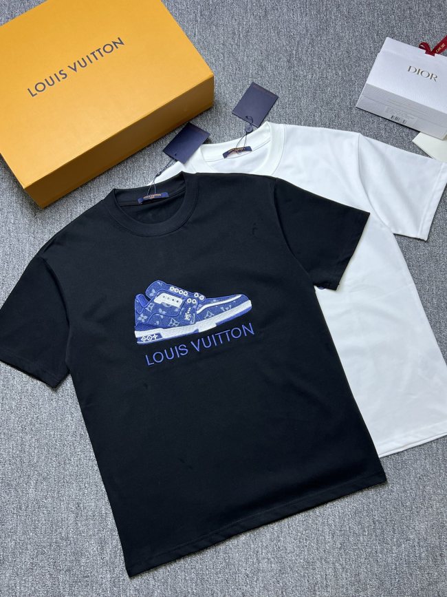SMCL-4374 High Quality 2026ss Louis Vuitton 280g Cotton T-shirt