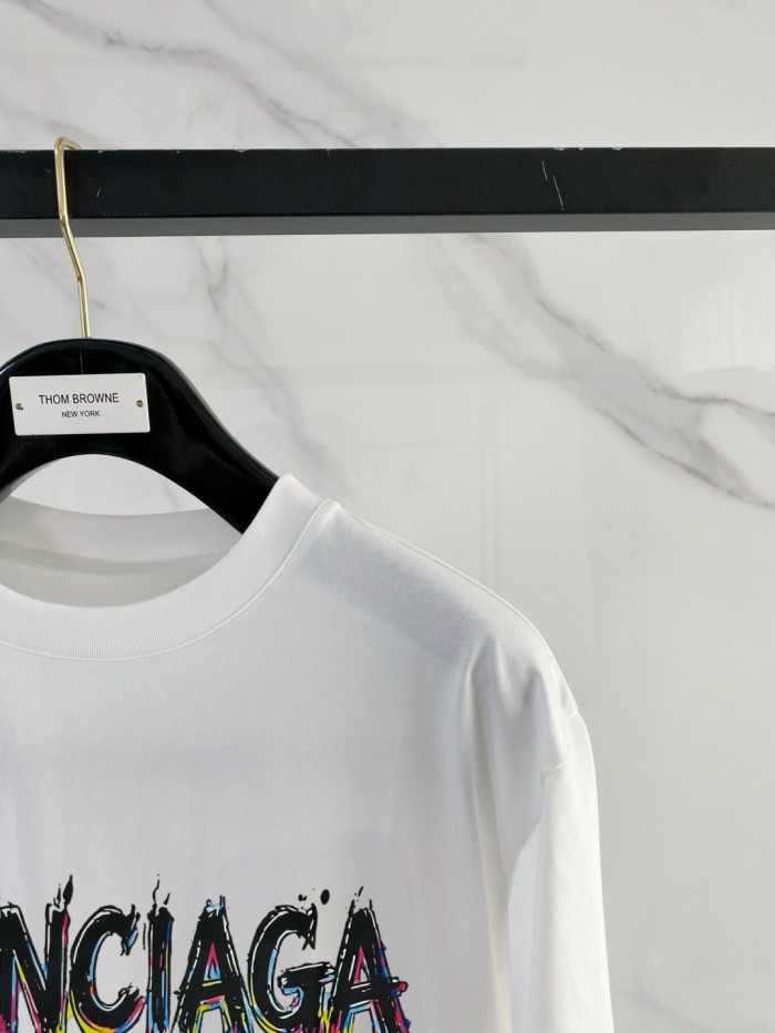 SMCL-4461 High Quality 2026ss Balenciaga 270g Cotton T-shirt