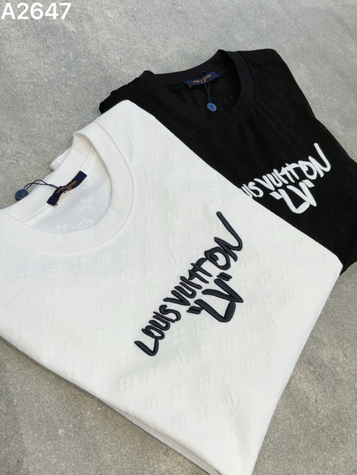 SMCL-4335 High Quality 2026ss Louis Vuitton 280g Cotton T-shirt