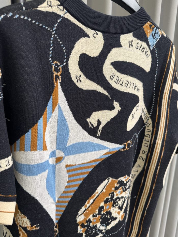 SMCL-4358 High Quality 2026ss Louis Vuitton Knitting T-shirt
