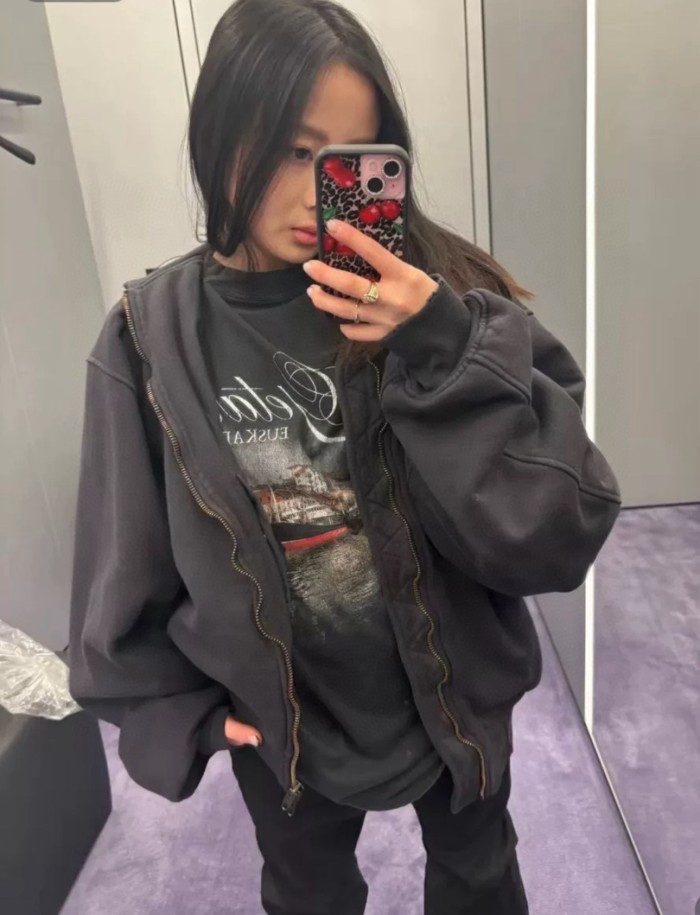 SMCL-4437 High Quality 2026ss Balenciaga 320g Cotton Oversize T-shirt