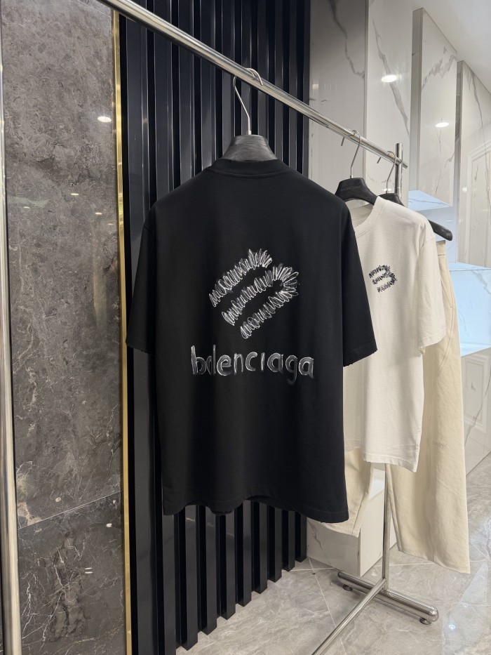 SMCL-4427 High Quality 2026ss Balenciaga 270g Cotton T-shirt