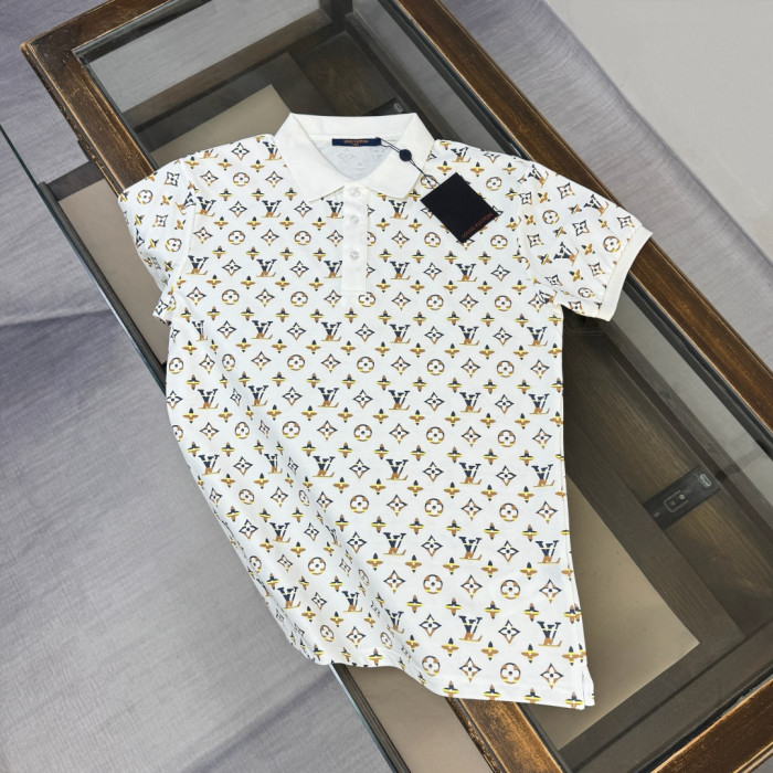 SMCL-4501 High Quality 2026ss Louis Vuitton 270g Cotton Polo-shirt
