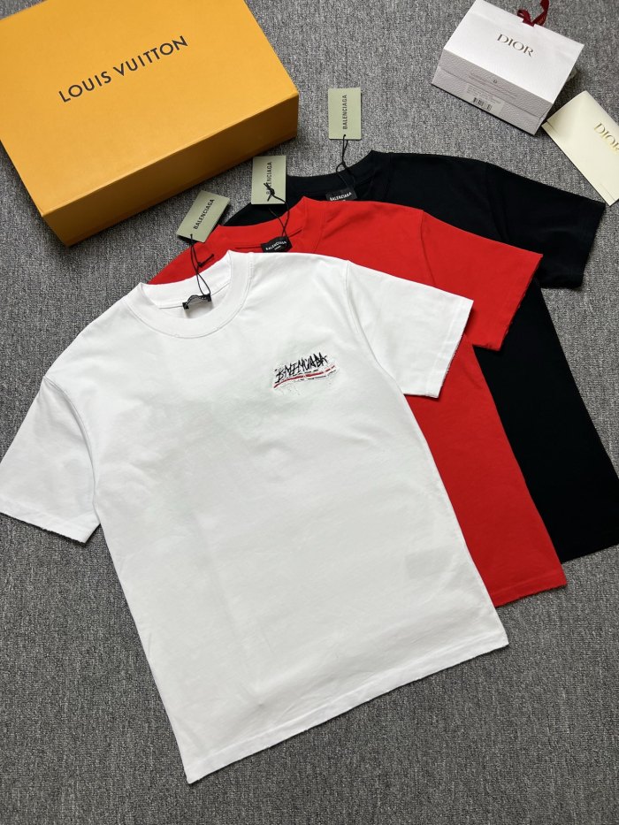 SMCL-4434 High Quality 2026ss Balenciaga 320g Cotton T-shirt