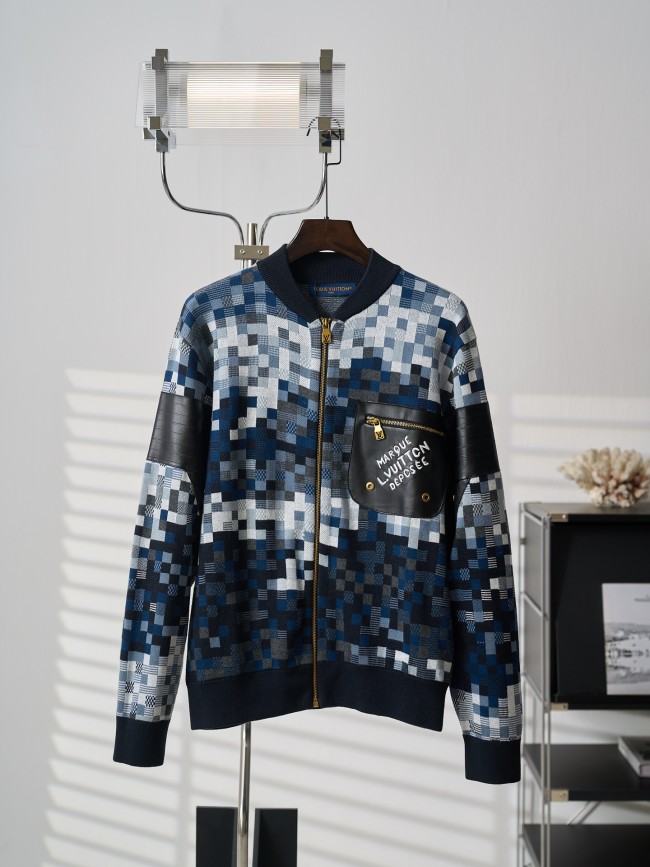 SMCL-4345 High Quality 2026ss Louis Vuitton Sportwear Zipper Coat