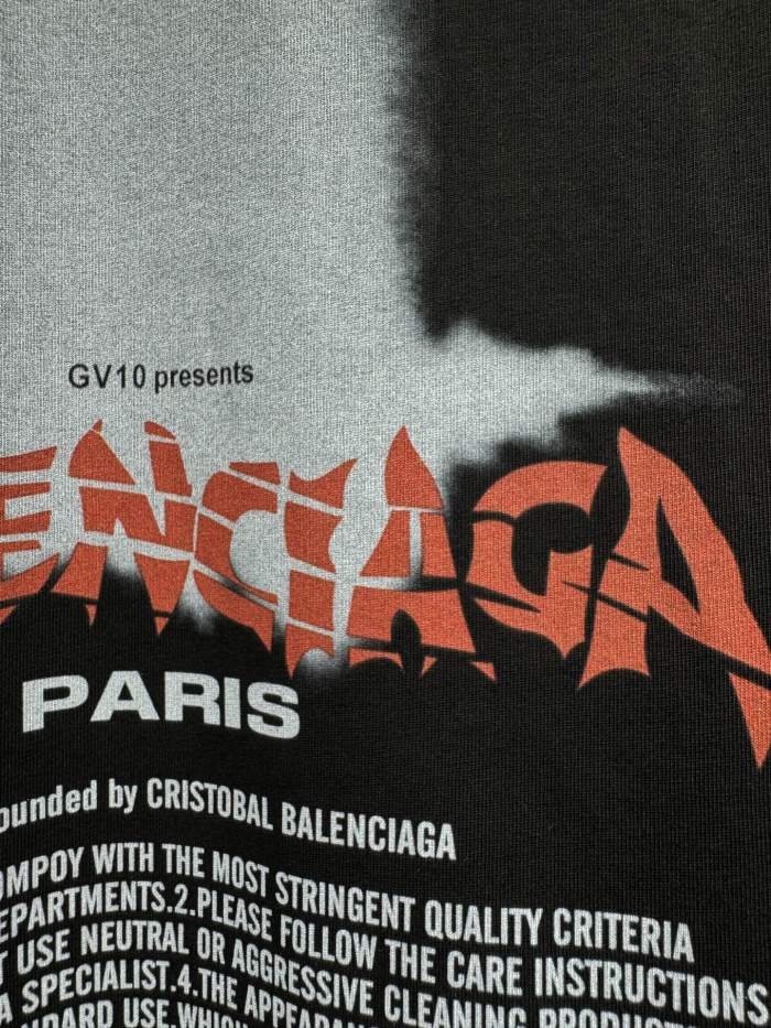 SMCL-4456 High Quality 2026ss Balenciaga 300g Cotton Oversize T-shirt