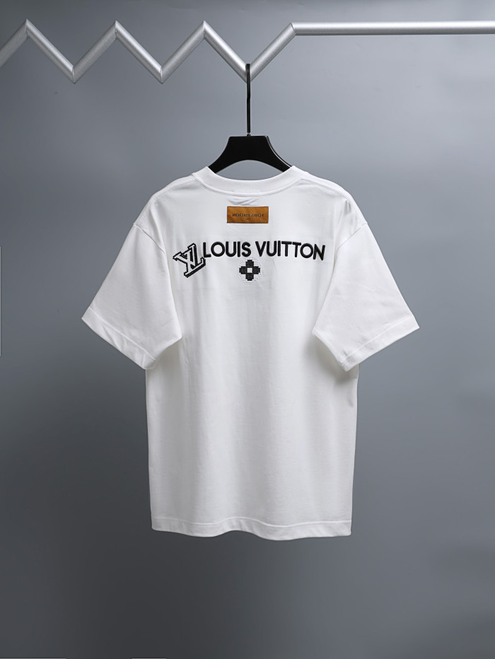 SMCL-4356 High Quality 2026ss Louis Vuitton 280g Cotton T-shirt
