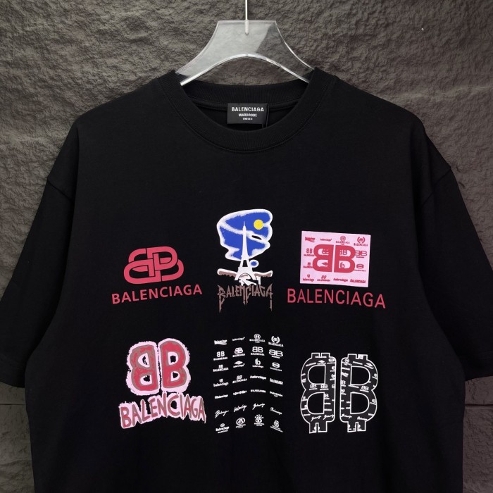 SMCL-4468 High Quality 2026ss Balenciaga 300g Cotton T-shirt