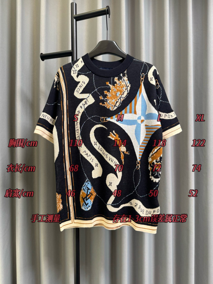 SMCL-4358 High Quality 2026ss Louis Vuitton Knitting T-shirt