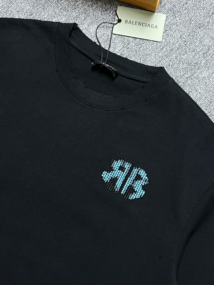 SMCL-4432 High Quality 2026ss Balenciaga 320g Cotton T-shirt