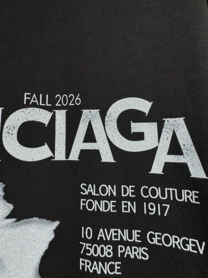 SMCL-4458 High Quality 2026ss Balenciaga 300g Cotton Oversize T-shirt