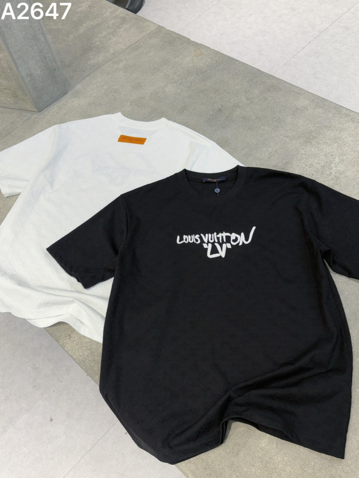 SMCL-4335 High Quality 2026ss Louis Vuitton 280g Cotton T-shirt