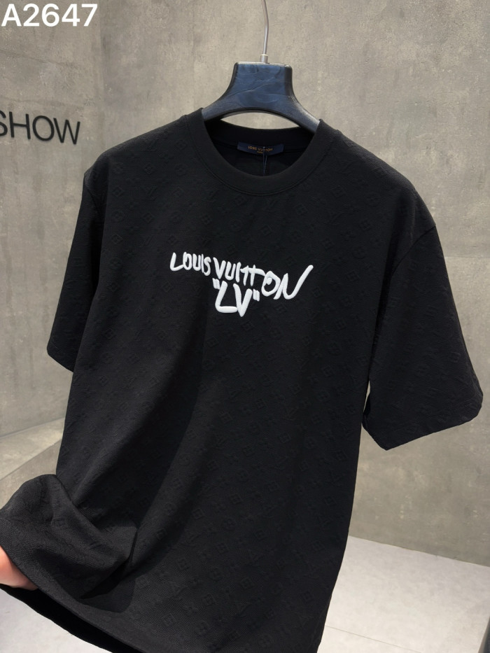 SMCL-4335 High Quality 2026ss Louis Vuitton 280g Cotton T-shirt