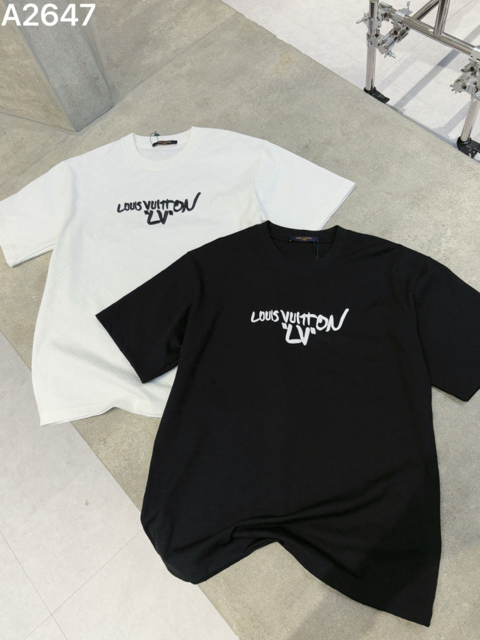 SMCL-4335 High Quality 2026ss Louis Vuitton 280g Cotton T-shirt