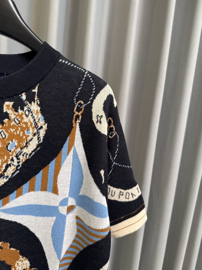 SMCL-4358 High Quality 2026ss Louis Vuitton Knitting T-shirt