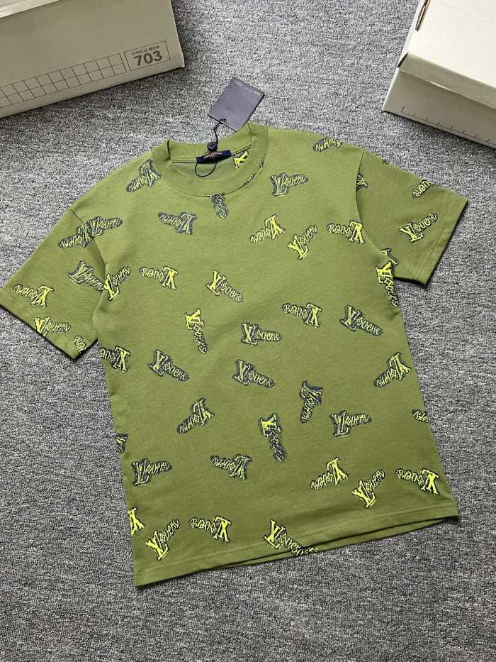 SMCL-4383 High Quality 2026ss Louis Vuitton 280g Cotton T-shirt