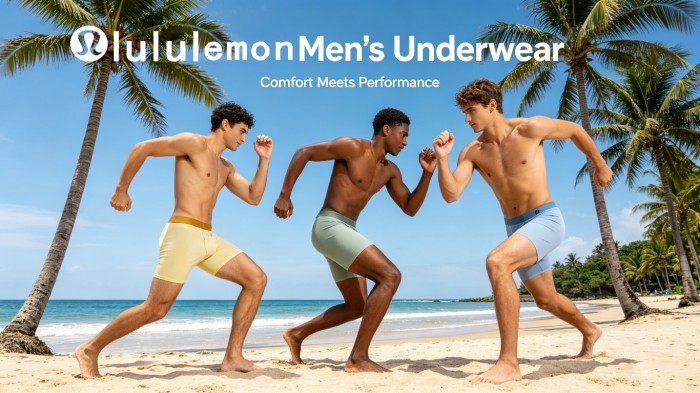SMCL-4542 High Quality Lululemon Ice Silk 3 Packing 1 Box Men's Underwear With Box Package