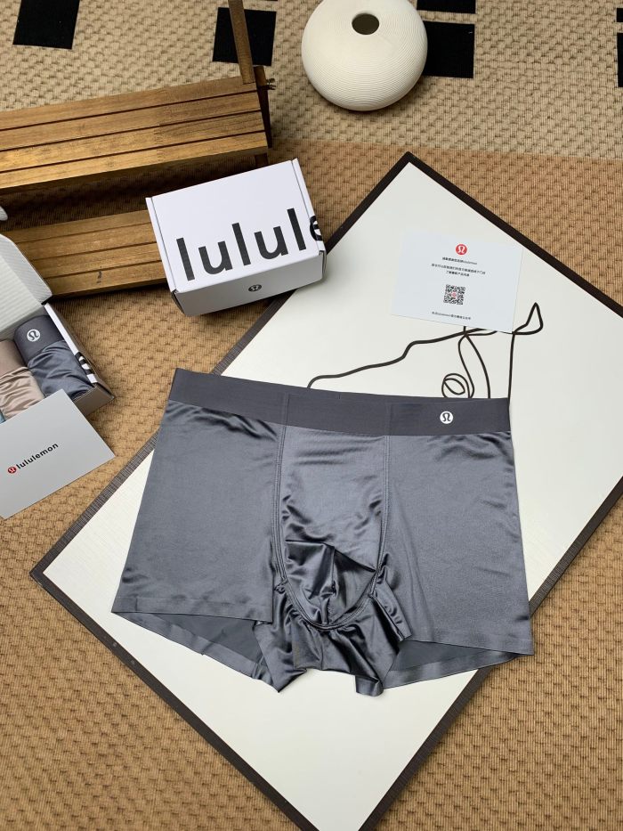SMCL-4596 High Quality Lululemon Ice Silk 3 Packing 1 Box Men's Underwear With Box Package