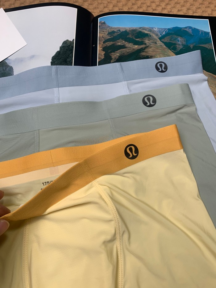 SMCL-4542 High Quality Lululemon Ice Silk 3 Packing 1 Box Men's Underwear With Box Package
