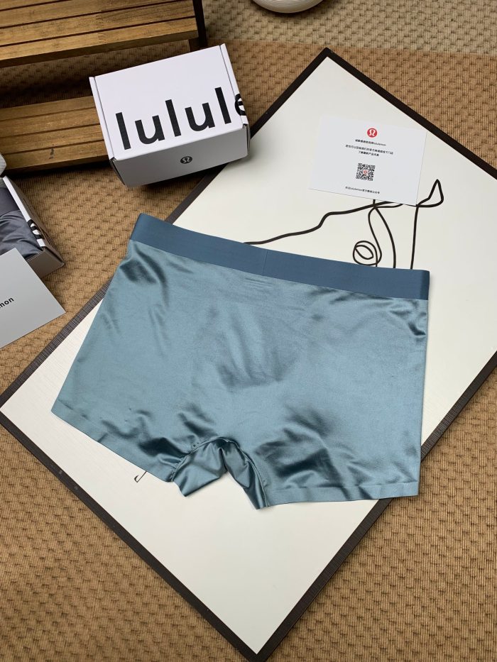 SMCL-4596 High Quality Lululemon Ice Silk 3 Packing 1 Box Men's Underwear With Box Package