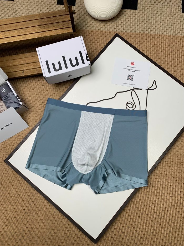 SMCL-4596 High Quality Lululemon Ice Silk 3 Packing 1 Box Men's Underwear With Box Package