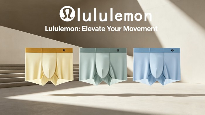 SMCL-4542 High Quality Lululemon Ice Silk 3 Packing 1 Box Men's Underwear With Box Package