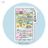 7月下発送【molinta】マステ molinta 阿卓手机游戏便签