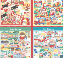 12月中旬発送【molinta】シール molinta 大无边贴纸第三季