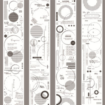 3月下発送【小花】マスキングテープ maskingtape 打底印记【pet整卷】10m