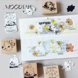 1月発送【MOODTAPE】スタンプ 咖啡熊红茶动物