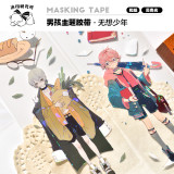 【冰川】 マスキングテープ 无想少年-贝壳光 10m