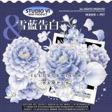 S3【studiovi】マスキングテープ 雪蓝告白 贝壳光