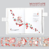 【MOODTAPE】マスキングテープ 兔女孩草莓园 10m