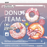 sale【shine】マスキングテープ donut team 10m