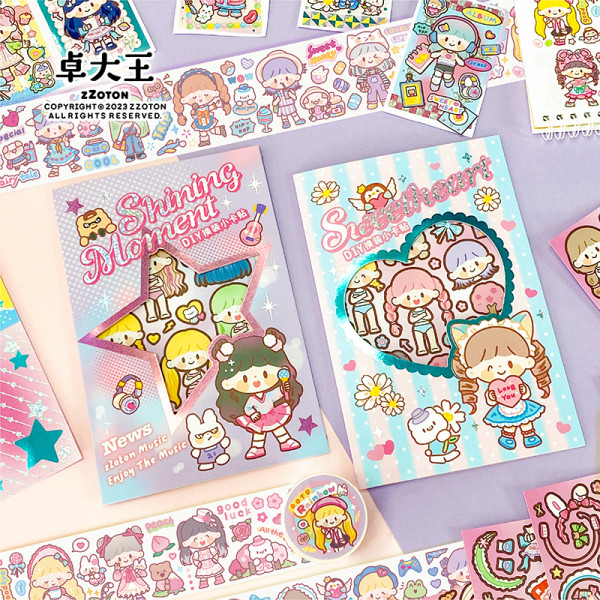 6月中発送【molinta】マステ molinta 小小阿卓彩虹穿搭