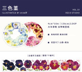 【reco】マスキングテープ reco 三色堇（PET重油）