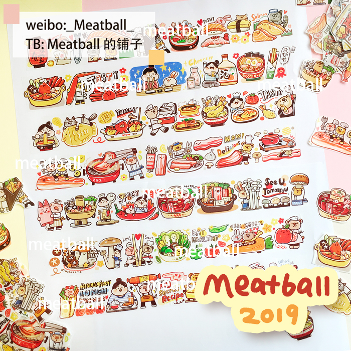 Meatball】マスキングテープ 2019春 特殊インク