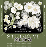 3【studiovi】マスキングテープ 纯白花嫁 贝壳光