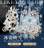 月末発送【Likey】マスキングテープ 冰姿映雪【PET贝壳光】