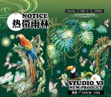 B【studiovi】マスキングテープ 热带雨林 贝壳光