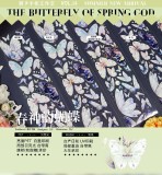 sale 100円【朝夕】マスキングテープ 春神的蝴蝶 虹光 10m