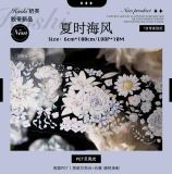 sale 100【hoshi奶芙】 マスキングテープ 夏时海风【PET贝壳光】