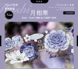 sale 100【hoshi奶芙】 マスキングテープ 月相寒【PET贝壳光】